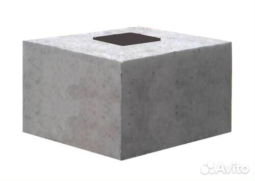 Фундамент под знак Ф2-4, блок под забор