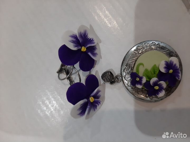 Серьги из полимерной глины