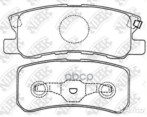Колодки тормозные дисковые зад PN3450 NiBK