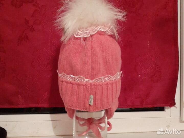 Шапка зимняя для девочки 50 52