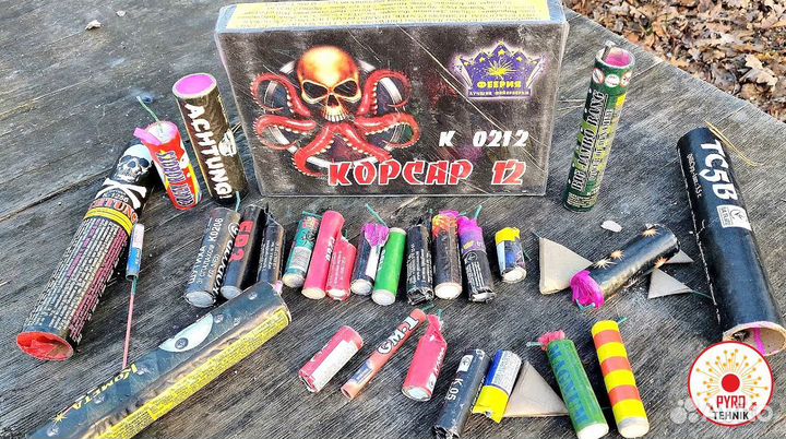 Петарды Атас 2г (корсар 6) TKP302 упаковка 20шт