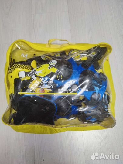 Роликовые коньки раздвижные 35-38 размер