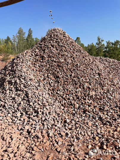 Щебень, скальник с доставкой(18м3)