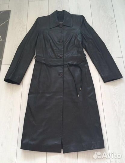 Плащ кожаный