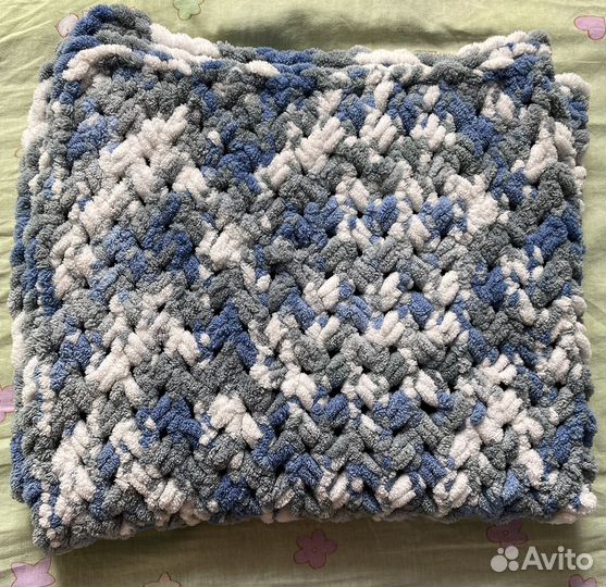 Плед детский вязаный ручная работа