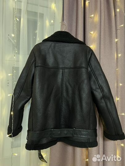 Дубленка авиатор женская