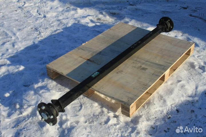 Ось для прицепа рессорная 1300 кг мзса 817711.015