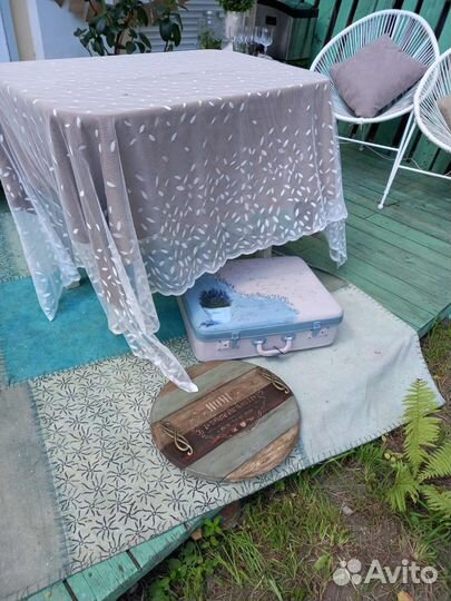 Поднос деревянный круглый