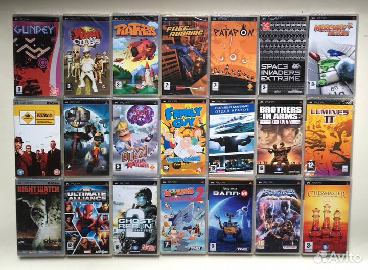 Лицензионные Диски для PlayStation Portable PSP