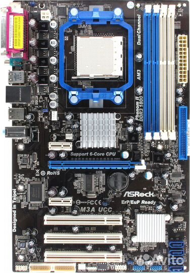 Материнская плата Socket AM3 ASRock M3A UCC 4DDR3