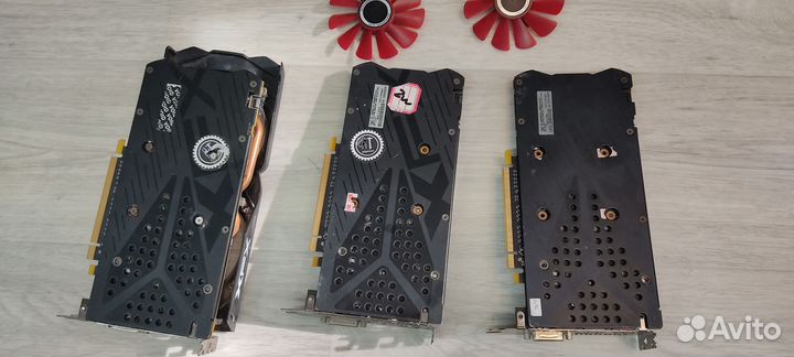 Видеокарты rx 580 8gb 2048sp / цена за 3шт