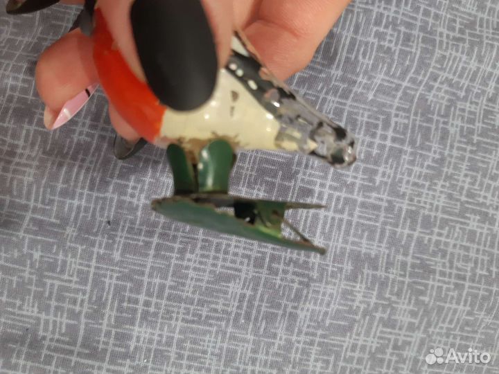 Елочная игрушка СССР снегирь прищепка