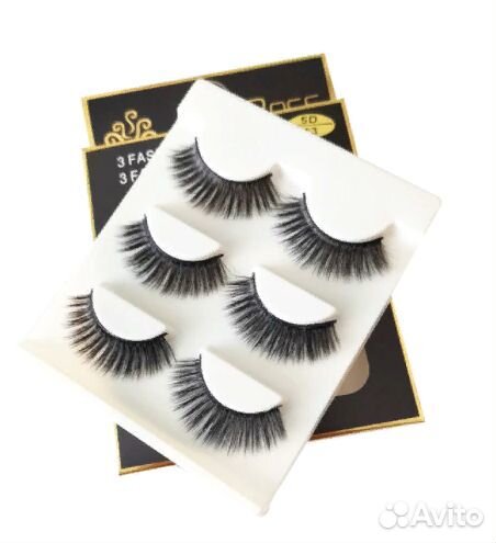 Накладные ресницы натуральные норковые