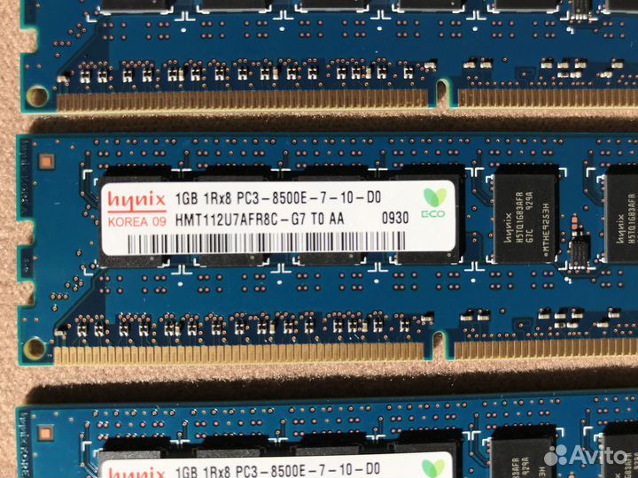 Озу hynix RAM DDR3 6Гб (6х1Гб)dimm + super micro t