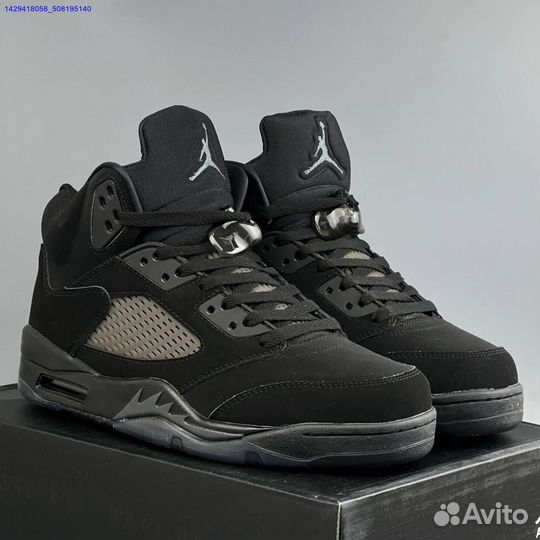 Кроссовки Nike Jordan 5 Black Cat (Арт.77167)