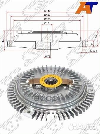 Вискомуфта ssangyong rexton 01-07/tagaz tager
