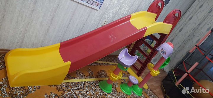 Детская горка пластиковая уличная бу