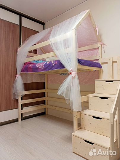 Детская кровать чердак