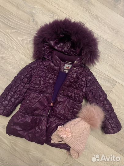 Зимнее пальто и шапка