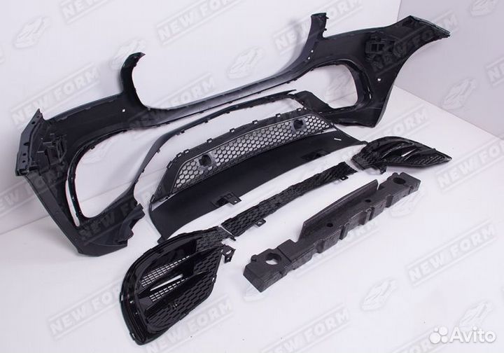 Передний бампер 6.3 AMG хром Mercedes GLS X167