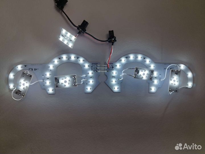 LED платы подсветки щитка приборов ваз 2114