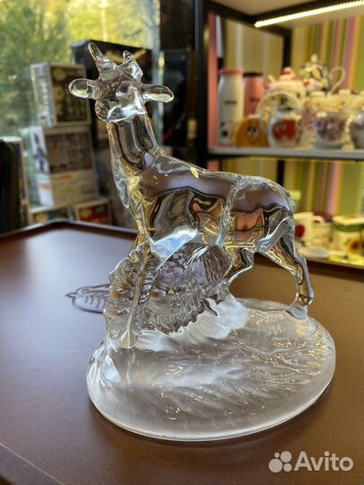 Стеклянные статуэтка винтаж ручная работа европа