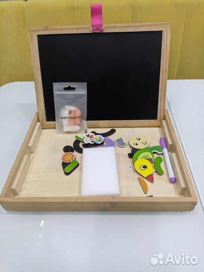 Доска магнитно меловая маркерная развивающая Б/У