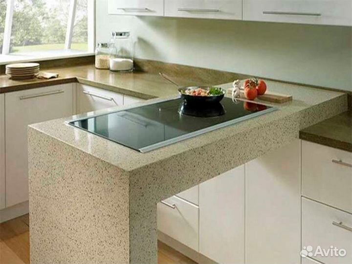 Столешница мраморная, барная стойка для кухни