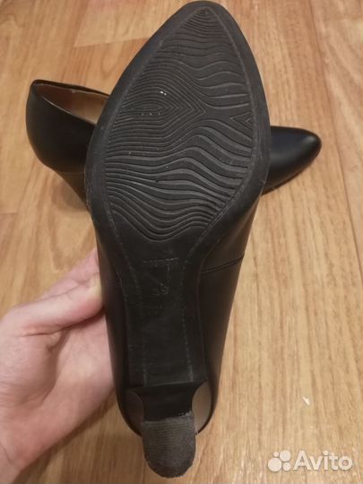 Туфли Belvest лодочки черные 39