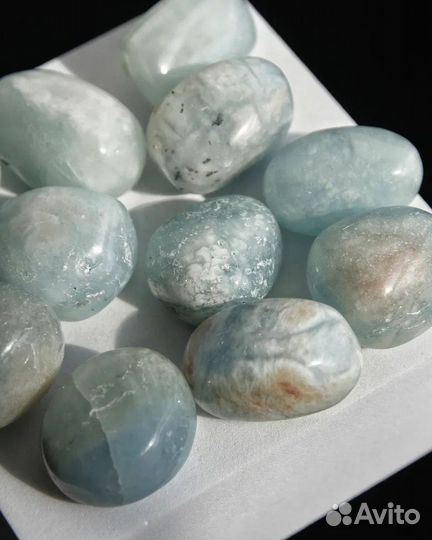 Аквамарин галтовка 3-4 см