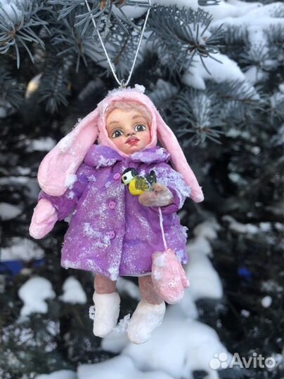 Ватные игрушки на елку