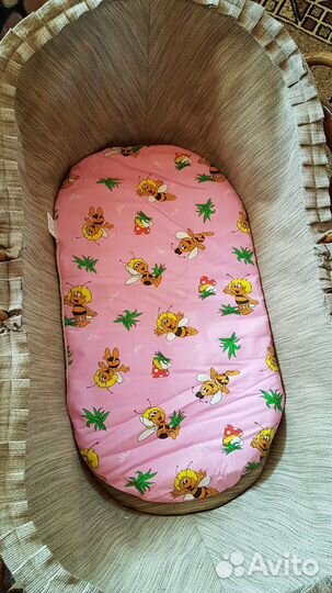 Детская люлька-качалка из ротанга