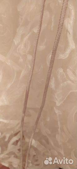 Тюль для зала или гостиной шампань