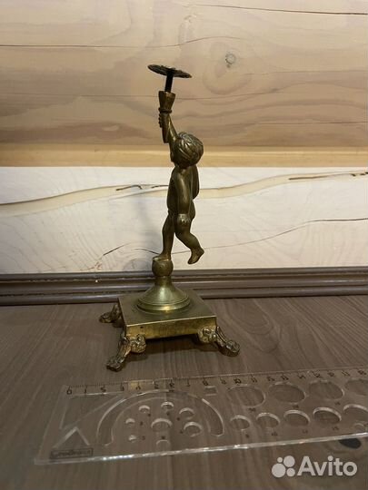 Путти конфетница ваза подсвечник латунь бронза