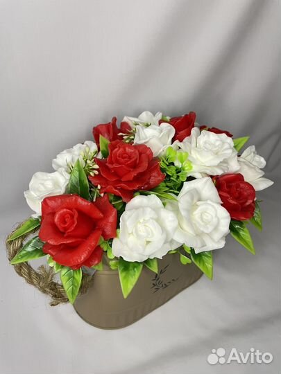 Букет цветов из мыла