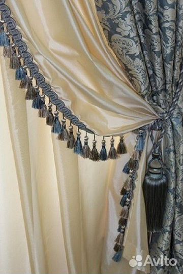 Пошив штор тюлей