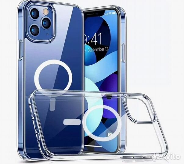 MagSafe прозрачный чехол iPhone 12ProMax
