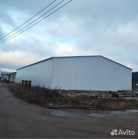 Быстровозводимые ангары, склады из сэндвич панелей