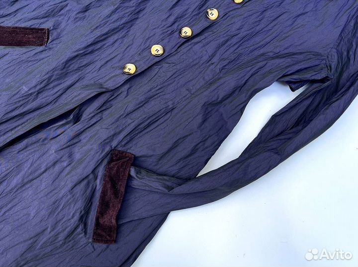 Плaщ летний жeнcкий сюртук 40 фиолетовый S XS