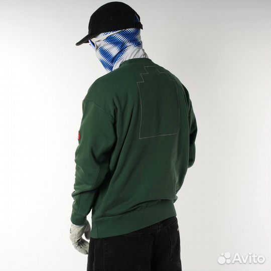 Свитшот Cav Empt темно зеленый оверсайз
