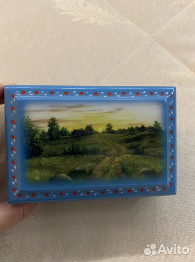 Шкатулка хохломская роспись