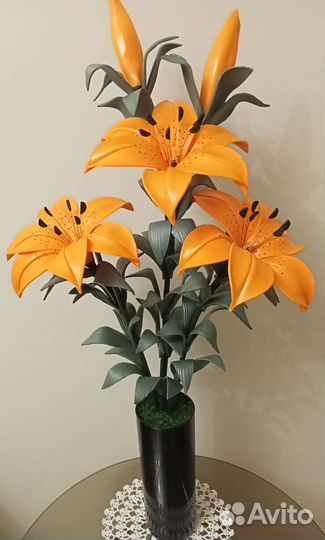 Светильники лилии из изолона 83 см