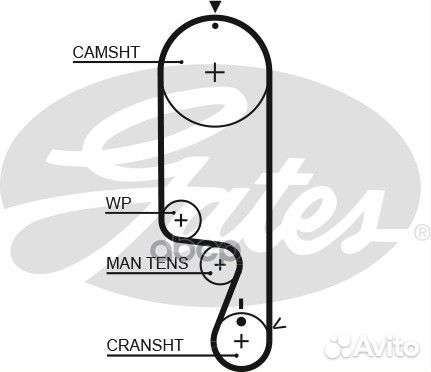 Ремень грм gates 5535XS 5535XS Gates