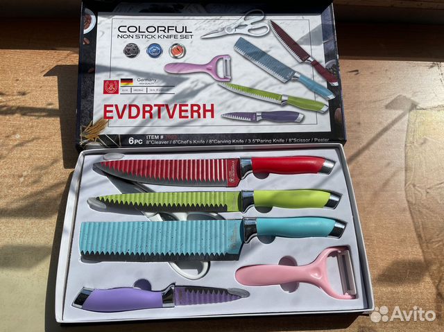 Набор кухонных ножей новый