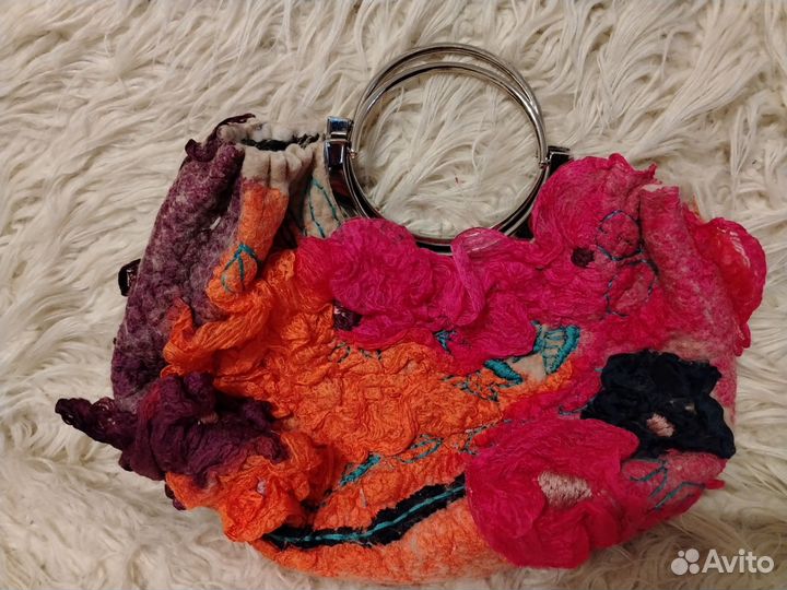 Женская сумочка, валяние. Ручная работа