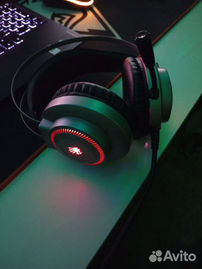 Игровые наушники bloody j200s USB с микрофоном