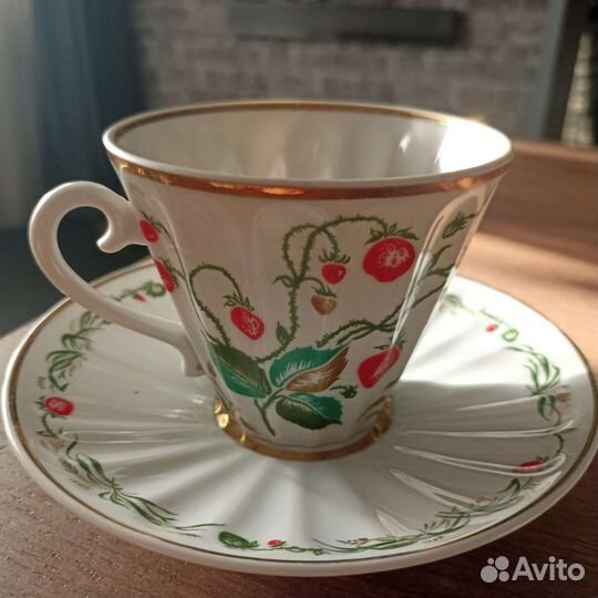 Чайные пары форма Лучистая Лфз СССР Винтаж