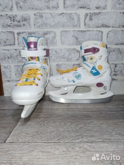 Коньки детские раздвижные 30-33
