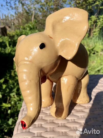 Игрушка Слон Целлулоид СССР охк