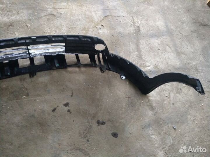 Накладка бампера Губа Юбка Kia Rio 2017